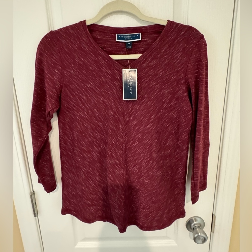 Karen Scott Long Sleeve Top